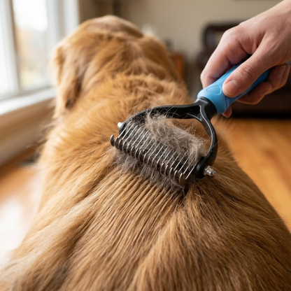 Pettine Professionale per la Rimozione dei Peli in Acciaio Inossidabile 
Pet Stainless Steel Hair Removal Comb