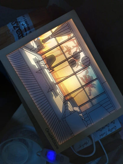 LuminaFrame™ – Quadro Luminoso a LED con Effetto Sole e Dimmerazione Tricolore Smart