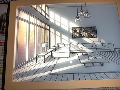 LuminaFrame™ – Quadro Luminoso a LED con Effetto Sole e Dimmerazione Tricolore Smart