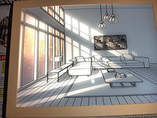 LuminaFrame™ – Quadro Luminoso a LED con Effetto Sole e Dimmerazione Tricolore Smart