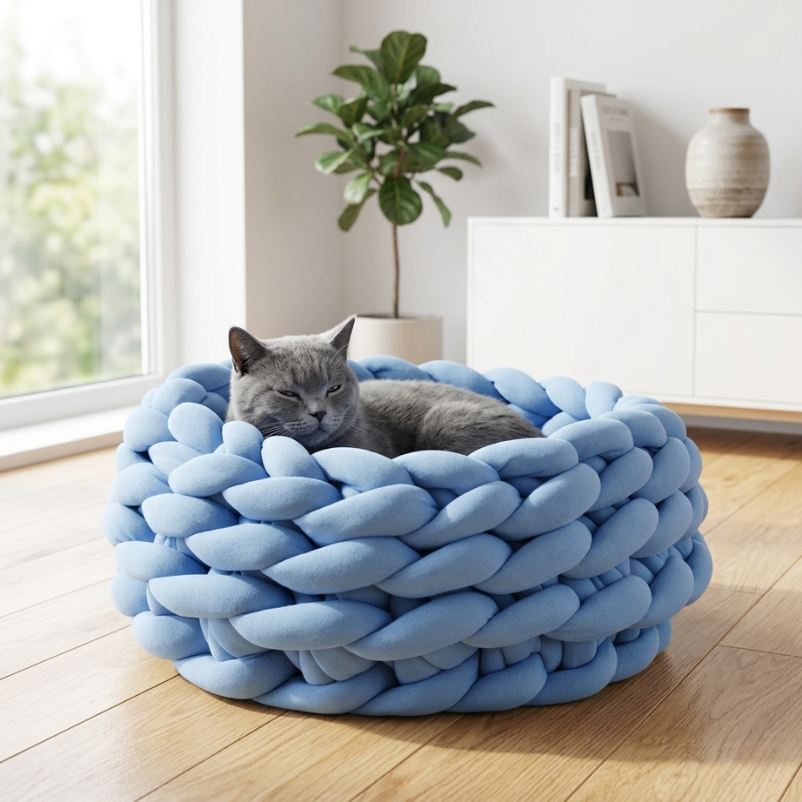 Cuccia Rotonda in Peluche – Morbido Cestino per il Relax del Tuo Pet
Cat House Cushion Soft Long Plush Warm Pet Mat Cute Kennel Cat Sleeping Basket Bed Round Fluffy Comfortable Touch Pet Products