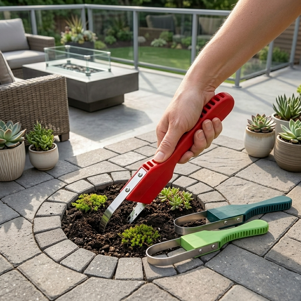 Sarchiatore Manuale ad Anello in Acciaio Inox per Erbacce e Giardinaggio di Precisione