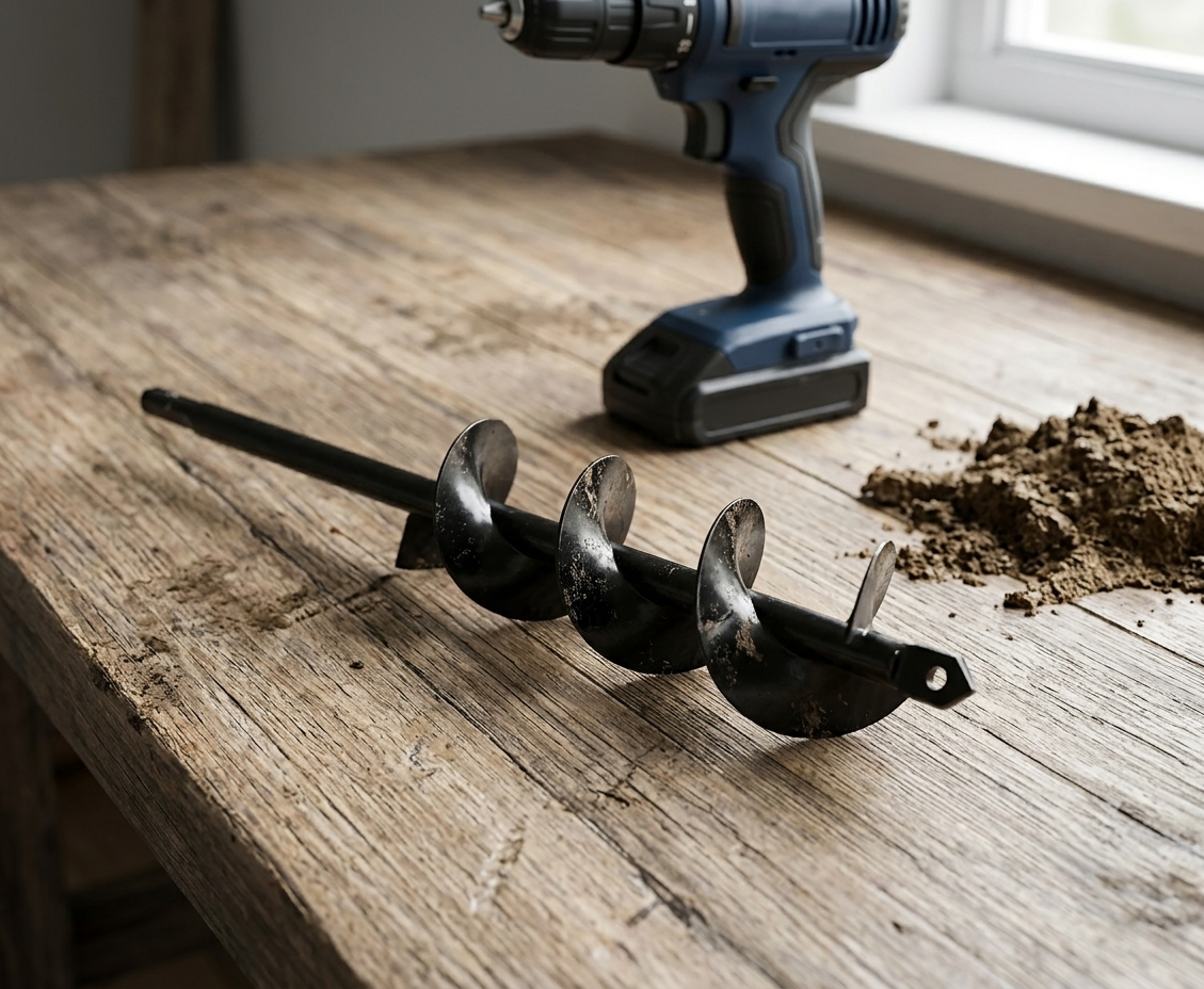DrillDig™ – Punta a Trivella per Trapano per Scavo e Giardinaggio Rapido