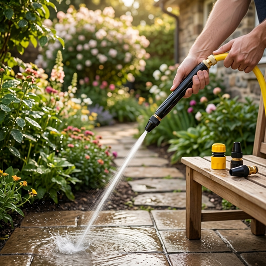 HydroJet™  Ugello Professionale ad Alta Pressione Regolabile a 360° per Canna da Giardino