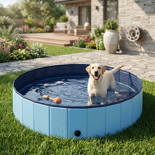 Estate al Fresco: La Piscina Pieghevole per il Tuo Amico a 4 Zampe! Pet Pool Dog Swimming Pool Foldable Large Dog Bath Supplies
