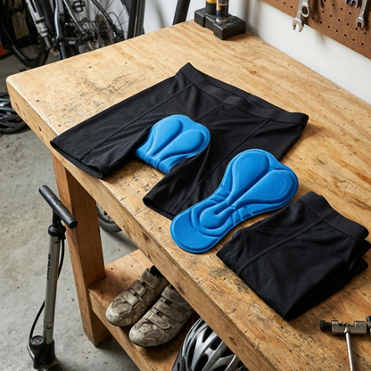 Pantaloncini Intimi da Ciclismo con Imbottitura in Gel  Comfort Superiore per Lunghe Pedalate
