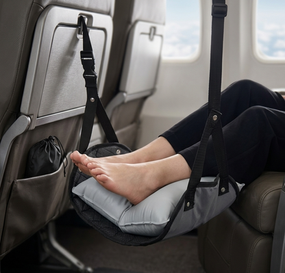 Amaca Poggiapiedi Regolabile per Viaggi e Ufficio - Supporto Ergonomico Portatile