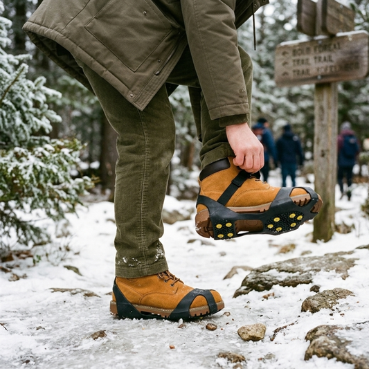 Ramponcini Antiscivolo per Scarpe  Trazione Sicura su Ghiaccio e Neve per Trekking e Outdoor