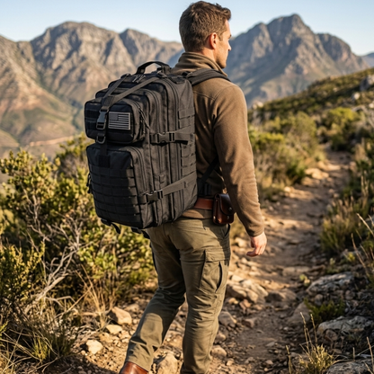Zaino Tattico Militare Multiuso Resistente, Capiente e Perfetto per Outdoor e Avventure Urbane